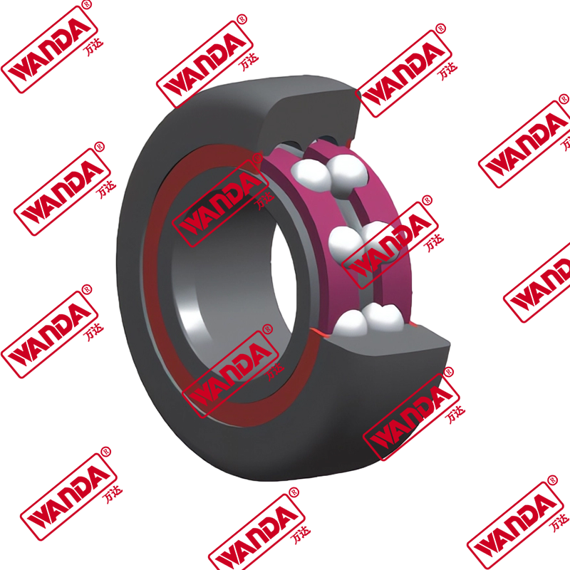 MGxxB7-x Double-row ball forklift truck gantry rollers with beveled end faces and external arcs