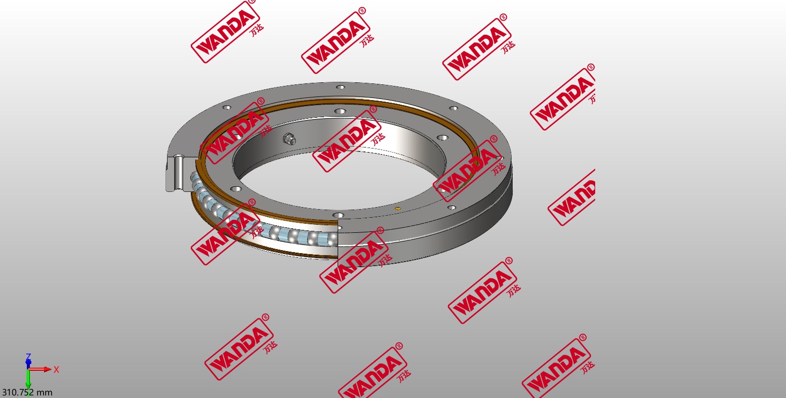 CRAxx-xE Axial Bearing eccentric adjustable with tooth form shaft